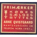 Frimærkepenge 1 Øre "Frimærker Arne Qvistgaard "  Rød