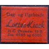 Frimærkepenge 1 Øre "Dag - og Ugeblade Lottes KIOSK H.C.Ørstedsv. 19 B" Rød