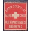 Frimærkepenge 1 Øre "Gustav Schack & Co" Rød