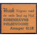 Frimærkepenge 1 Øre "Københavns Pølsevogne" Gul
