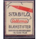 Frimærkepenge 1 Øre "Stabilo Cellomin blækstifter" Hvid