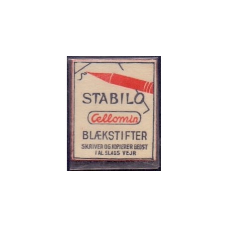 Frimærkepenge 1 Øre "Stabilo Cellomin blækstifter" Hvid