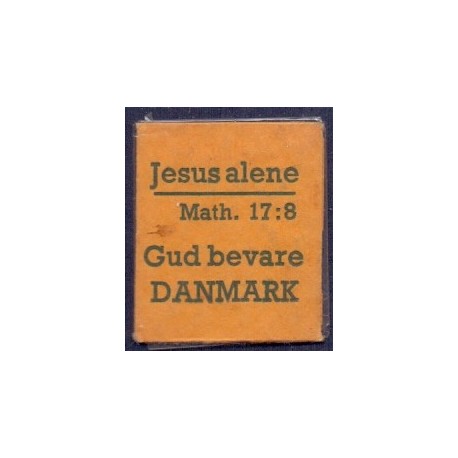 Frimærkepenge 1 Øre " Jesus alene"  Orange/sort