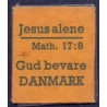 Frimærkepenge 1 Øre " Jesus alene"  Orange/sort