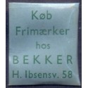 Frimærkepenge 1 Øre "Køb Frimærker hos BEKKER" 