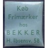Frimærkepenge 1 Øre "Køb Frimærker hos BEKKER" 