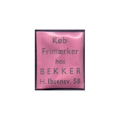 Frimærkepenge 1 Øre "Køb Frimærker hos BEKKER" 