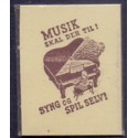 Frimærkepenge 1 Øre "MUSIK skal der til" 