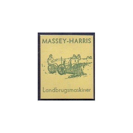 Frimærkepenge 1 Øre" MASSY-HARRIS" blå/grøn