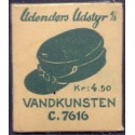 Frimærkepenge 1 Øre "Udendørs Udstyr A/S" Hvid/Grøn