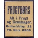 Frimærkepenge 1 Øre "FRUGTBØRS Alt i frugt og Grønsager" Gul/blå