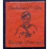 Frimærkepenge 1 øre " Graaulvene 11 div." Hvid/grøn