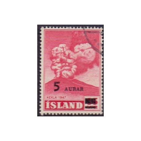 Island. 1954. Provisorium. AFA nr. 293  **  postfrisk st. stemplet FDC