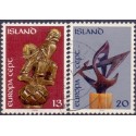 Island. 1974. Europamærke / CEPT. AFA nr. 490-91 **     postfrisk st. stemplet FDC