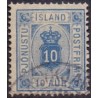 Island Tjenstemærker 10 Aur. tk. 14x13½. AFA nr. 5 **  stemplet st.