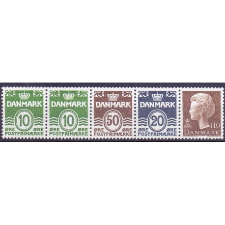 Hæftesammentryk 1977 AFA nr. HS 2 **, postfrisk, stemplet FDC
