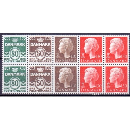 Hæftesammentryk. AFA nr. HS 3 **, postfrisk, stemplet FDC