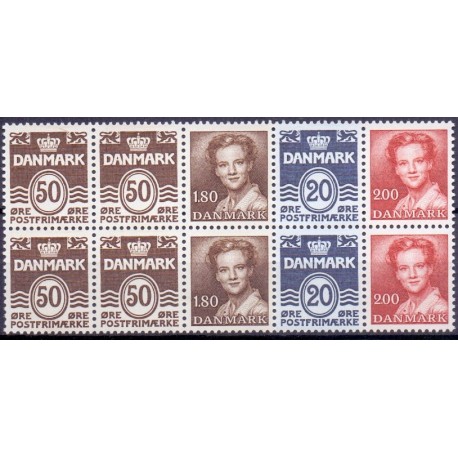 Hæftesammentryk. AFA nr. HS 5 **, postfrisk, stemplet FDC