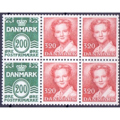 Hæftesammentryk. AFA nr. HS 13 **, postfrisk, stemplet FDC