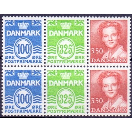 Hæftesammentryk. AFA nr. HS 14 **, postfrisk, stemplet FDC