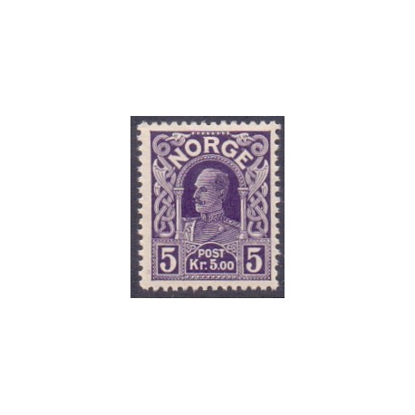 Norge. 1917-19. Suppleringsværdi 5.00 kr. AFA nr. 96 **