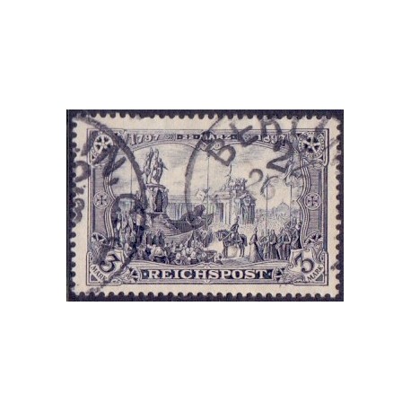 Tyske Rige/Reich. 1900 3 mk. "REICHPOST" AFA nr 65 stemplet