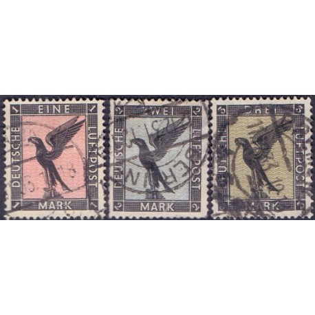 Tyske Rige/Reich. 1926. Luftpost.AFA nr. 383-85 stemplet
