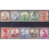 Tyske Rige/Reich. 1935. Nødhjælp AFA nr 583-92 stemplet