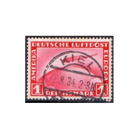 Tyske Rige/Reich. 1928-31 Zeppelin  AFA nr. 421-23 stemplet