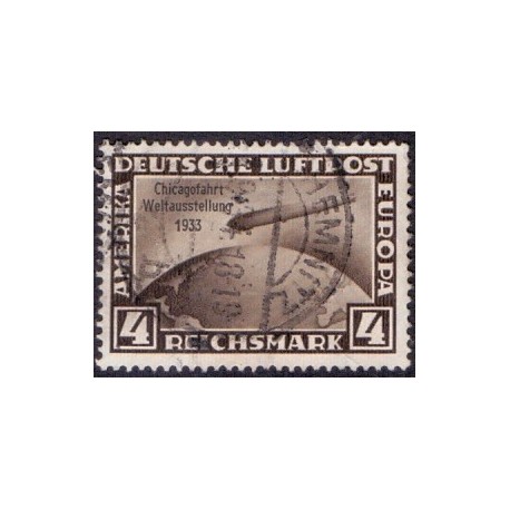 Tyske Rige/Reich. 1933. Chicargofart Graf Zeppelin  AFA nr. 493 stemplet