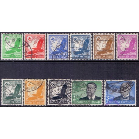 Tyske Rige/Reich. 1934. Luftpost AFA nr 524-34 stemplet