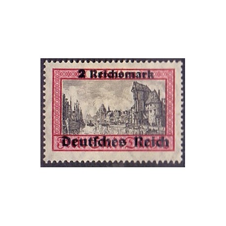Tyske Rige/Reich. 1939. Danzig overtryk AFA nr. 724 *