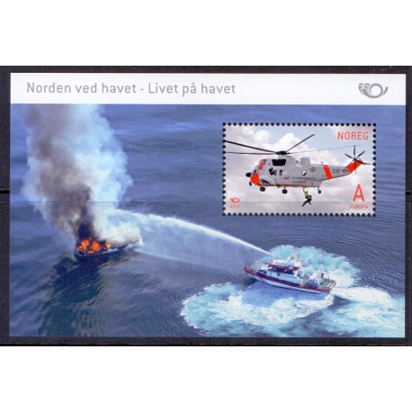 Norge. 2012. Norden på Havet miniark. AFA nr 1774 **  stemplet postfrisk FDC