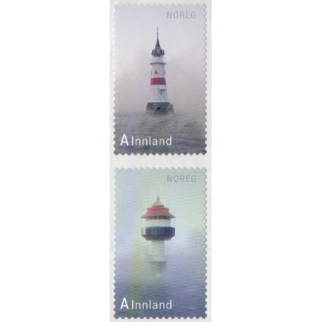 Norge. 2012. Norske fyrtårne III. AFA nr 1786-87 **  stemplet postfrisk FDC