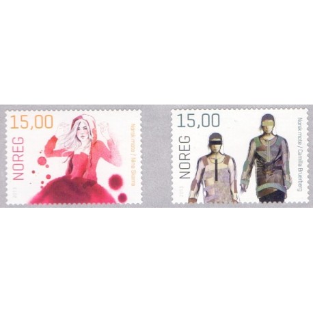 Norge. 2013. Norsk mode. AFA nr 1800-01 **  stemplet postfrisk FDC