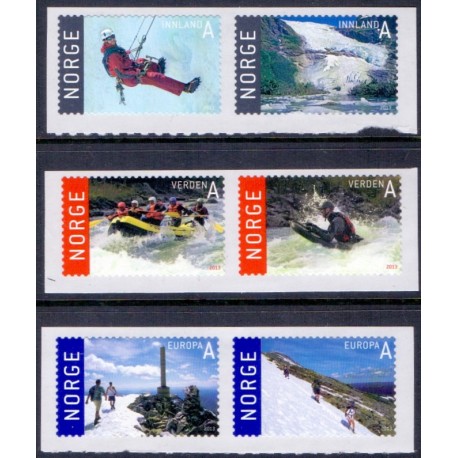 Norge. 2013. Turistfrimærker. AFA nr 1807-12 **  stemplet postfrisk FDC