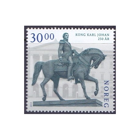 Norge. 2013. Kong Karl Johan 250 år. AFA nr 1813 **  stemplet postfrisk FDC