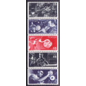 Sverige. 1972. Glaskunst i 5 stribe, AFA nr. 753-57 **      postfrisk stemplet FDC st,