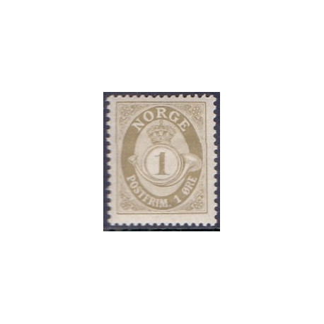Norge. 1910. Ny gravering. 1 Øre. AFA nr. 75 **