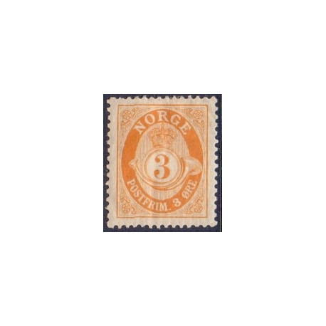 Norge. 1910. Ny gravering. 3 Øre. AFA nr. 77 **