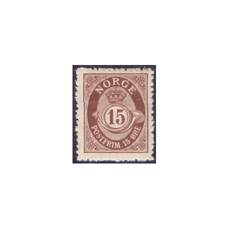 Norge. 1910. Ny gravering. 15 Øre. AFA nr. 80 **