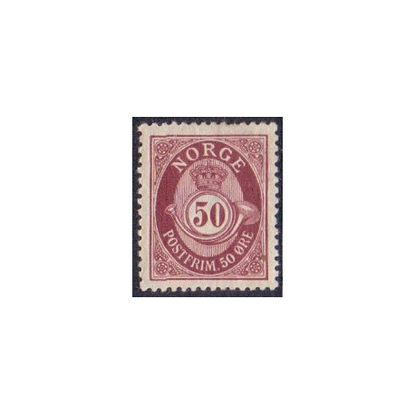 Norge. 1910. Ny gravering. 50 Øre. AFA nr. 84 **