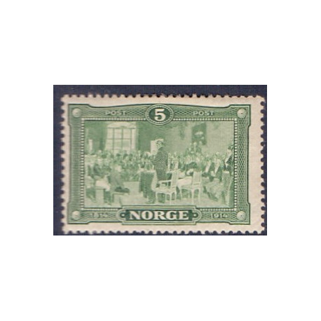 Norge. 1914. Uafhængigserklæring 5 øre. AFA nr. 89 **