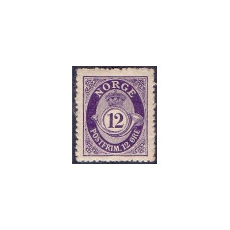 Norge. 1917-19. Suppleringsværdi 12 øre. AFA nr. 92 **