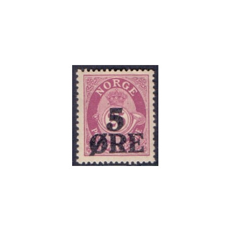 Norge. 1921. Provisorier 5/25 Øre. AFA nr. 102 **