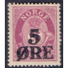 Norge. 1921. Provisorier 5/25 Øre. AFA nr. 102 **