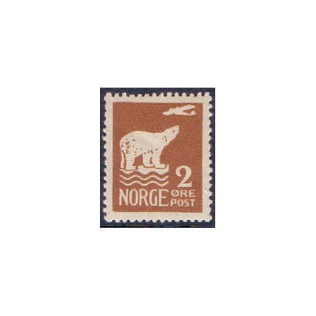 Norge. 1925. Amundsen Polflyvning. 2 Øre. AFA nr. 107 **