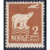 Norge. 1925. Amundsen Polflyvning. 2 Øre. variant " uden haleror" AFA nr. 107x **