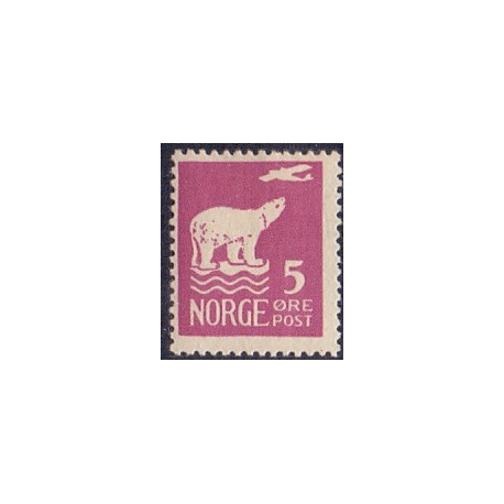 Norge. 1925. Amundsen Polflyvning. 5 Øre. AFA nr. 109 **