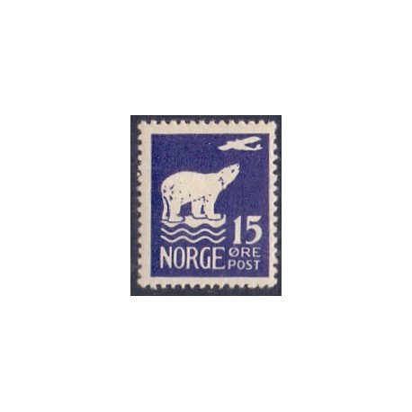 Norge. 1925. Amundsen Polflyvning. 15 Øre. AFA nr. 111 **
